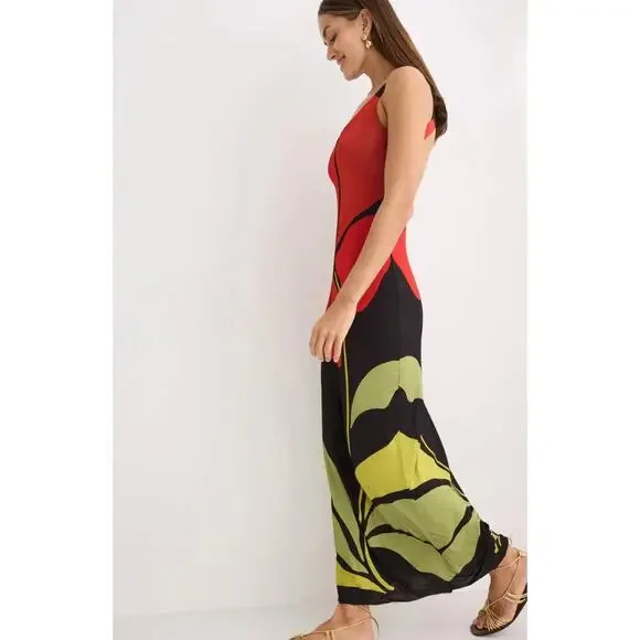 CALA DE LA CRUZ Solange Dress in Multicolored Floral - Picture 3 of 10